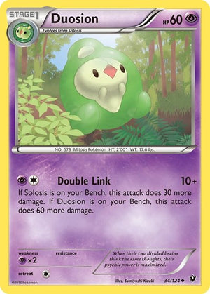 Pokemon TCG - XY - Fates Collide - Duosion - 34/124