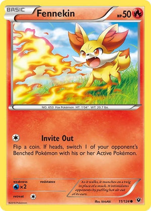Pokemon TCG - XY - Fates Collide - Fennekin - 11/124