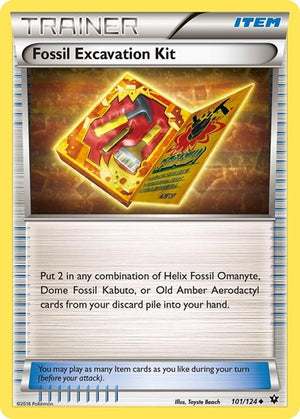 Pokemon TCG - XY - Fates Collide - Fossil Excavation Kit - 101/124 - Reverse Holofoil
