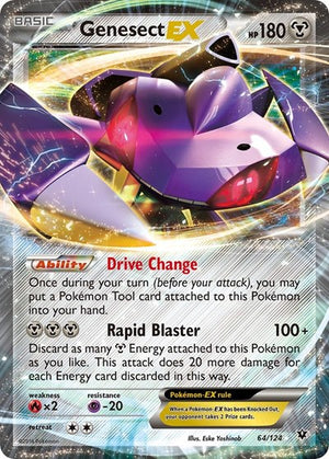 Pokemon TCG - XY - Fates Collide - Genesect EX - 64/124 - Holofoil