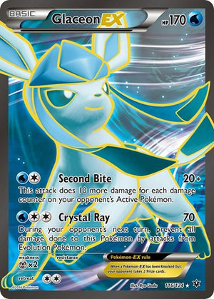 Pokemon TCG - XY - Fates Collide - Glaceon EX - 116/124 - Holofoil
