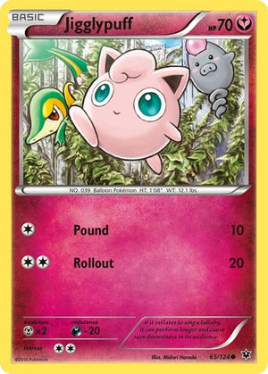 Pokemon TCG - XY - Fates Collide - Jigglypuff - 65/124 - Reverse Holofoil