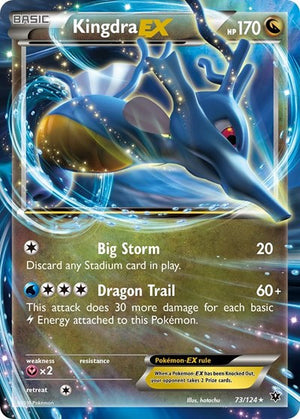 Pokemon TCG - XY - Fates Collide - Kingdra EX - 73/124 - Holofoil