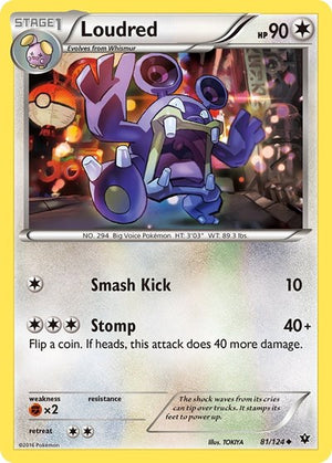 Pokemon TCG - XY - Fates Collide - Loudred - 81/124