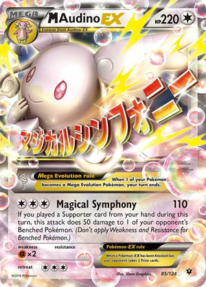 Pokemon TCG - XY - Fates Collide - M Audino EX - 85/124 - Holofoil