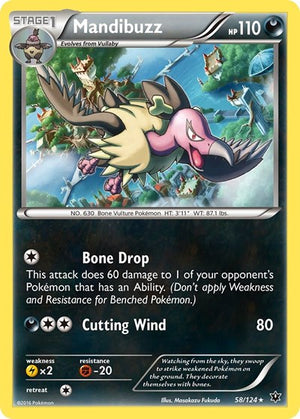 Pokemon TCG - XY - Fates Collide - Mandibuzz - 58/124