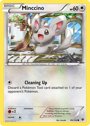 Pokemon TCG - XY - Fates Collide - Minccino - 86/124 - Reverse Holofoil