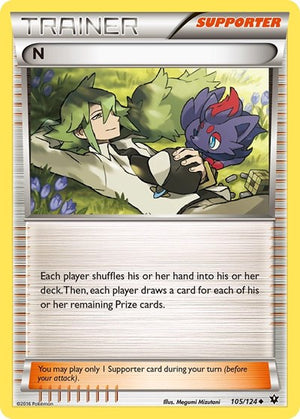 Pokemon TCG - XY - Fates Collide - N - 105/124 - Reverse Holofoil