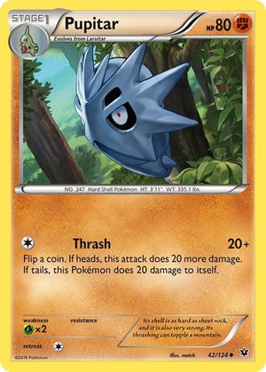 Pokemon TCG - XY - Fates Collide - Pupitar - 42/124