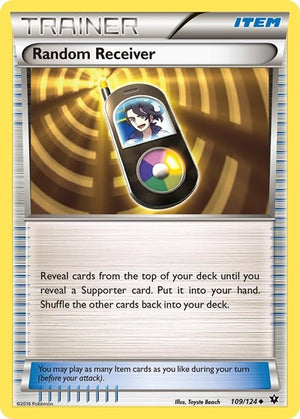 Pokemon TCG - XY - Fates Collide - Random Receiver - 109/124 - Reverse Holofoil