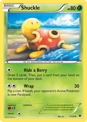 Pokemon TCG - XY - Fates Collide - Shuckle - 1/124