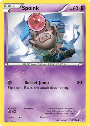 Pokemon TCG - XY - Fates Collide - Spoink - 30/124 - Reverse Holofoil