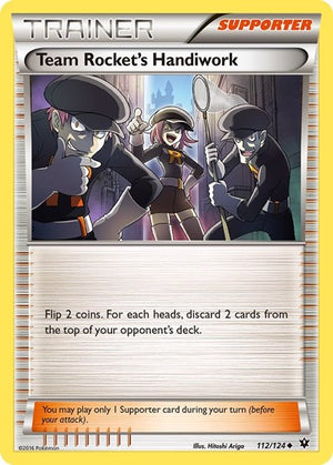 Pokemon TCG - XY - Fates Collide - Team Rocket's Handiwork - 112/124 - Reverse Holofoil