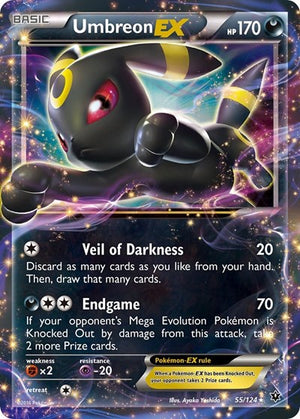 Pokemon TCG - XY - Fates Collide - Umbreon EX - 55/124 - Holofoil