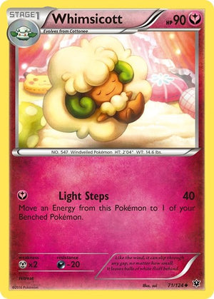 Pokemon TCG - XY - Fates Collide - Whimsicott - 71/124 - Reverse Holofoil