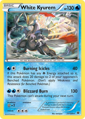 Pokemon TCG - XY - Fates Collide - White Kyurem - 21/124 - Holofoil