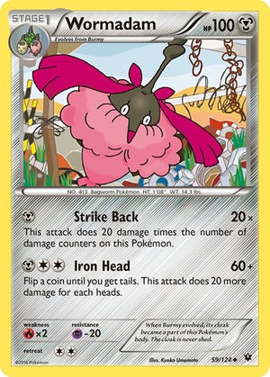 Pokemon TCG - XY - Fates Collide - Wormadam - 59/124
