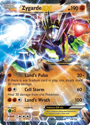 Pokemon TCG - XY - Fates Collide - Zygarde EX - 54/124 - Holofoil