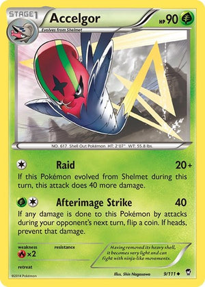 Pokemon TCG - XY - Furious Fists - Accelgor - 9/111 - Reverse Holofoil