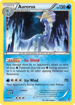 Pokemon TCG - XY - Furious Fists - Aurorus - 26/111