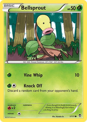 Pokemon TCG - XY - Furious Fists - Bellsprout - 1/111