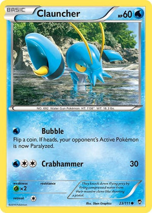 Pokemon TCG - XY - Furious Fists - Clauncher - 23/111