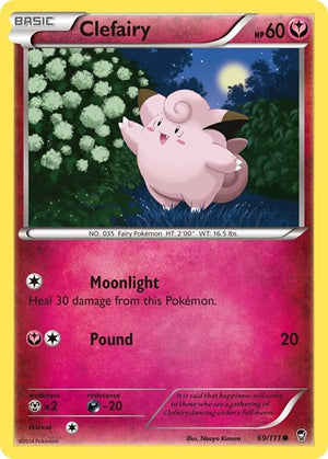 Pokemon TCG - XY - Furious Fists - Clefairy - 69/111