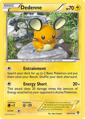 Pokemon TCG - XY - Furious Fists - Dedenne - 34/111