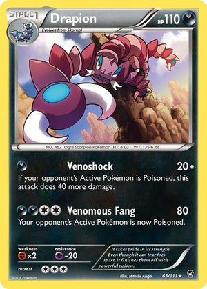 Pokemon TCG - XY - Furious Fists - Drapion - 65/111 - Reverse Holofoil