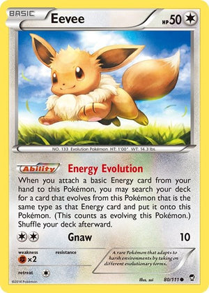 Pokemon TCG - XY - Furious Fists - Eevee - 80/111