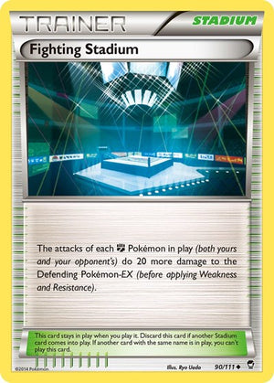 Pokemon TCG - XY - Furious Fists - Fighting Stadium - 90/111