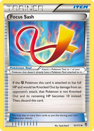 Pokemon TCG - XY - Furious Fists - Focus Sash - 91/111 - Reverse Holofoil