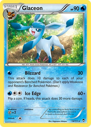 Pokemon TCG - XY - Furious Fists - Glaceon - 19/111