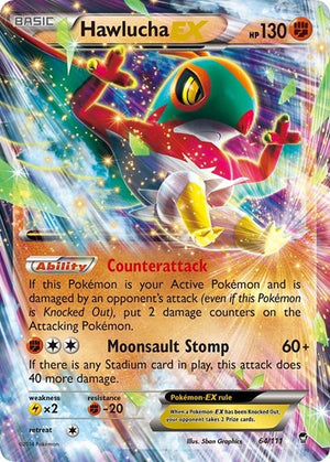 Pokemon TCG - XY - Furious Fists - Hawlucha EX - 64/111 - Holofoil