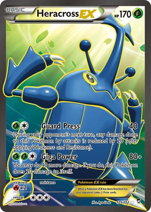 Pokemon TCG - XY - Furious Fists - Heracross EX - 105/111 - Holofoil