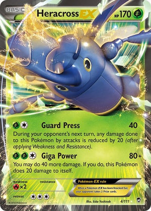 Pokemon TCG - XY - Furious Fists - Heracross EX - 4/111 - Holofoil
