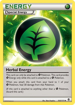 Pokemon TCG - XY - Furious Fists - Herbal Energy - 103/111 - Reverse Holofoil