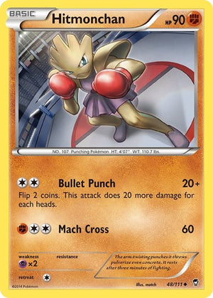 Pokemon TCG - XY - Furious Fists - Hitmonchan - 48/111 - Reverse Holofoil