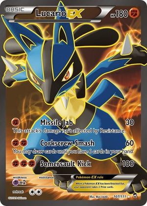 Pokemon TCG - XY - Furious Fists - Lucario EX - 107/111 - Holofoil