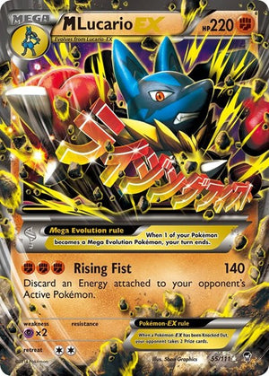 Pokemon TCG - XY - Furious Fists - M Lucario EX - 55/111 - Holofoil