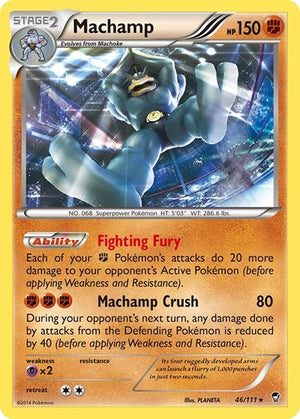 Pokemon TCG - XY - Furious Fists - Machamp - 46/111 - Holofoil
