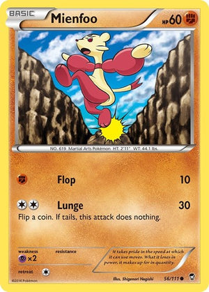 Pokemon TCG - XY - Furious Fists - Mienfoo - 56/111