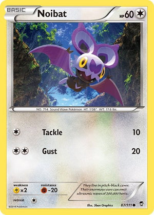 Pokemon TCG - XY - Furious Fists - Noibat - 87/111