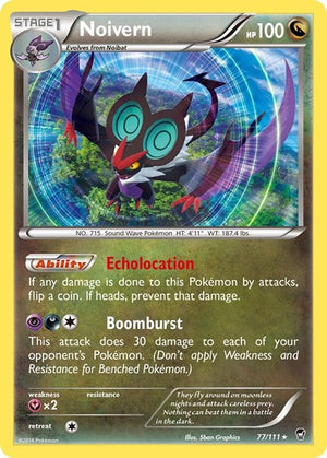 Pokemon TCG - XY - Furious Fists - Noivern - 77/111 - Reverse Holofoil