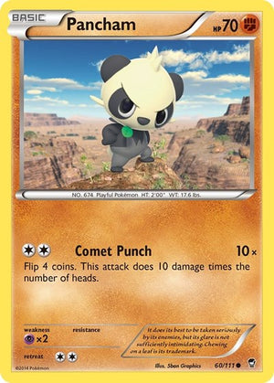 Pokemon TCG - XY - Furious Fists - Pancham - 60/111 - Reverse Holofoil