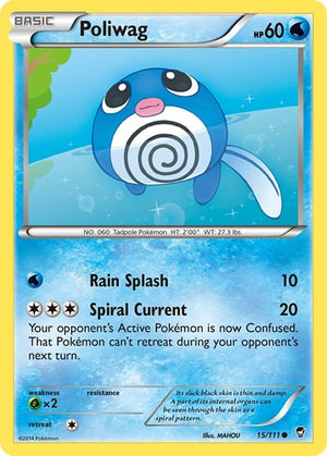 Pokemon TCG - XY - Furious Fists - Poliwag - 15/111