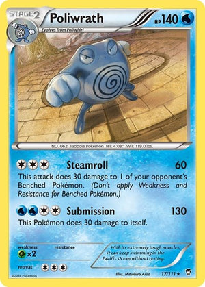 Pokemon TCG - XY - Furious Fists - Poliwrath - 17/111 - Holofoil