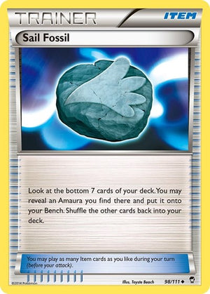Pokemon TCG - XY - Furious Fists - Sail Fossil - 98/111 - Reverse Holofoil