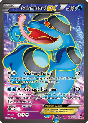 Pokemon TCG - XY - Furious Fists - Seismitoad EX - 106/111 - Holofoil