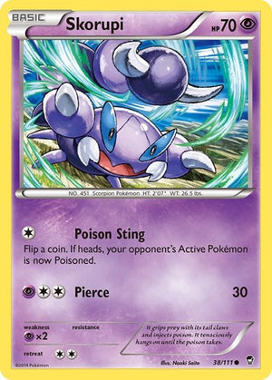 Pokemon TCG - XY - Furious Fists - Skorupi - 38/111